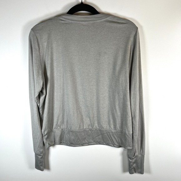 Vuori Long Sleeve Crewneck Pullover top Heather Gray Athleisure Women L - Picture 7 of 9